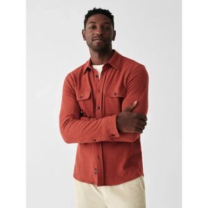 Faherty Men’s XL Legend Sweater Shirt Button Up Size XL Rust